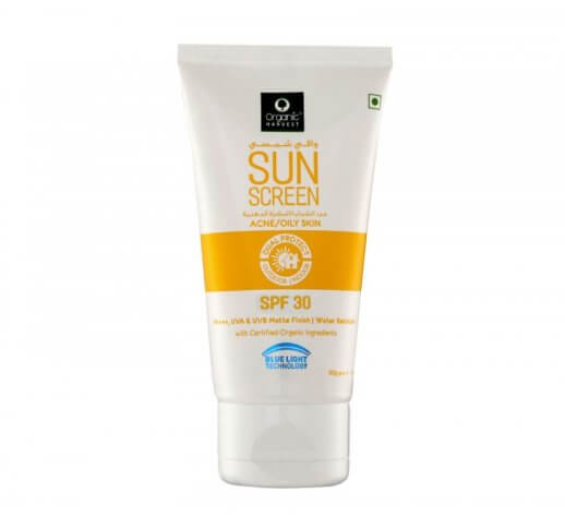 Organic Sunscreen SPF 30 (Oily / Acne) Blue Light